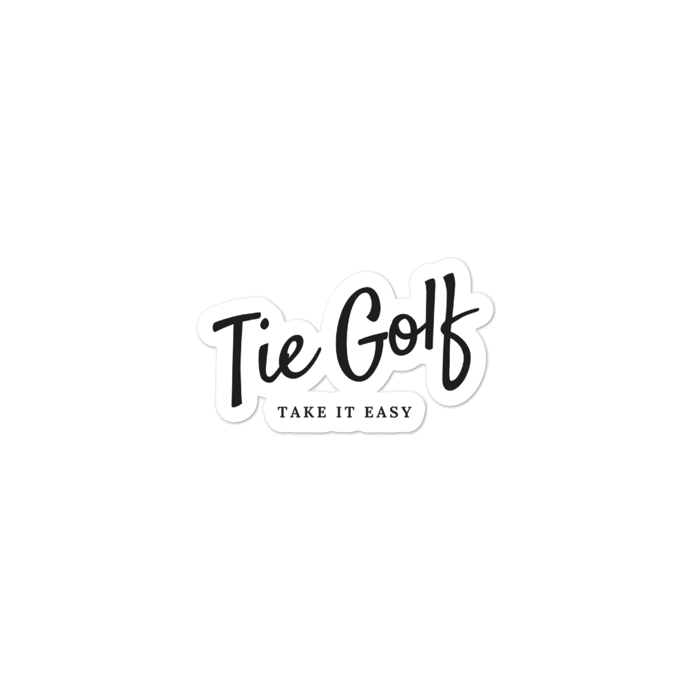 TIE Golf Logo Sticker